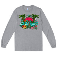Heather Grey Summer Long Sleeve Tee - CowhideDigitalArt