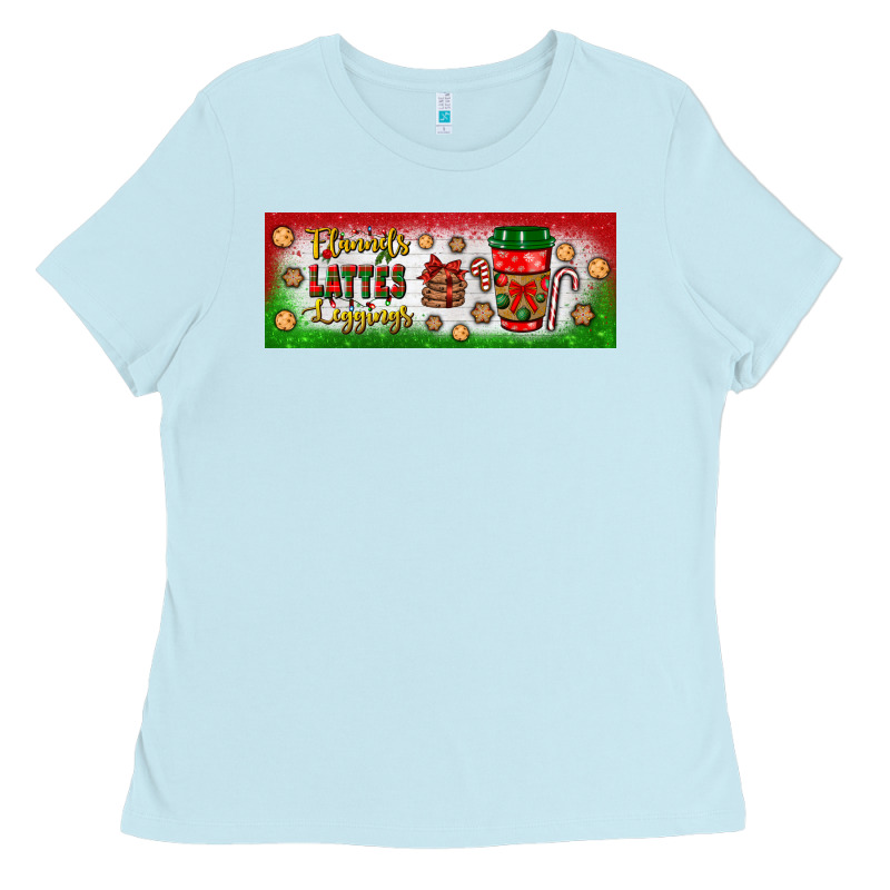 Flannels Lattes Leggings Ladies Tee by BundleAndBundleShop | Teevron