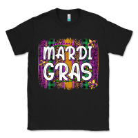 Black mardi gras fleur de lis brush stroke Classic Tee - Artiststas