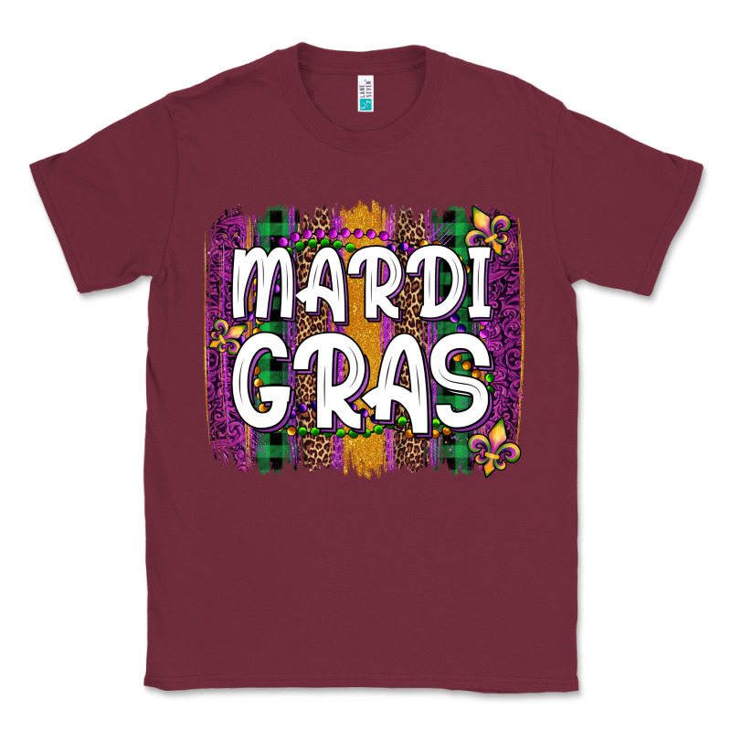 Mardi Gras Fleur De Lis Brush Stroke Classic Tee by Artiststas | Teevron