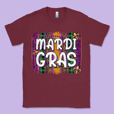 Mardi Gras Fleur De Lis Brush Stroke Classic Tee Designed By Artiststas