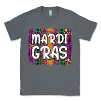 Charcoal Heather mardi gras fleur de lis brush stroke Classic Tee - Artiststas