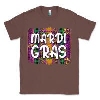 Chestnut mardi gras fleur de lis brush stroke Classic Tee - Artiststas