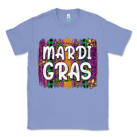 Colony Blue mardi gras fleur de lis brush stroke Classic Tee - Artiststas