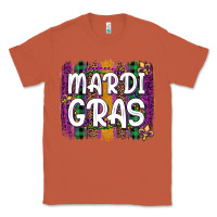Copper mardi gras fleur de lis brush stroke Classic Tee - Artiststas