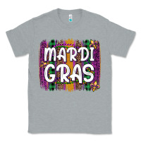 Heather Grey mardi gras fleur de lis brush stroke Classic Tee - Artiststas