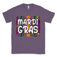 Lavender mardi gras fleur de lis brush stroke Classic Tee - Artiststas