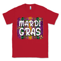 Red mardi gras fleur de lis brush stroke Classic Tee - Artiststas