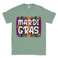 Sage mardi gras fleur de lis brush stroke Classic Tee - Artiststas