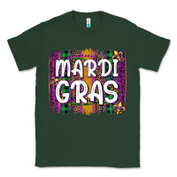 Sports Green mardi gras fleur de lis brush stroke Classic Tee - Artiststas