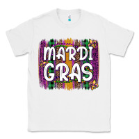 White mardi gras fleur de lis brush stroke Classic Tee - Artiststas