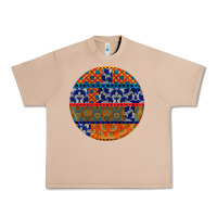 Burro african fabric pattern round earrings Urban Heavy Tee - BundleAndBundleShop
