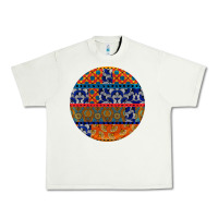 Pistachio african fabric pattern round earrings Urban Heavy Tee - BundleAndBundleShop