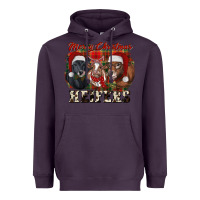 Plum Merry Christmas Heifers Heavyweight Hoodie - RanaPortraitStore