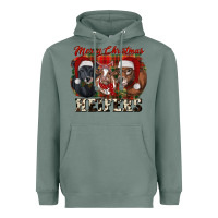 Sage Merry Christmas Heifers Heavyweight Hoodie - RanaPortraitStore
