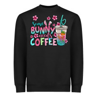 Black some bunny needs coffee easter Heavyweight Sweatshirt - Jasminsmagicworld