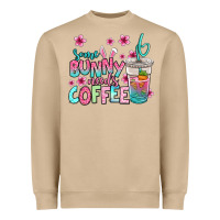 Mushroom some bunny needs coffee easter Heavyweight Sweatshirt - Jasminsmagicworld