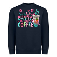Navy some bunny needs coffee easter Heavyweight Sweatshirt - Jasminsmagicworld
