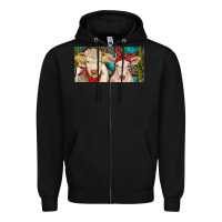Black Charolais bull and calf Zipper Hoodie - RanaPortraitStore