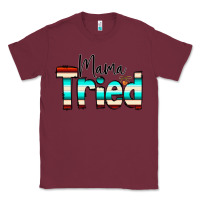 Burgundy Mama Tried Classic Tee - CowCowDesign