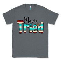 Charcoal Heather Mama Tried Classic Tee - CowCowDesign