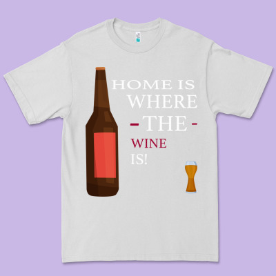 Home Is Where The Wine Is Premium Tee Designed By Bettercallsaul