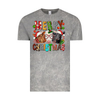 Cloud Rock Merry christmas calfs Vintage Tee - FaDigitalArtStudio
