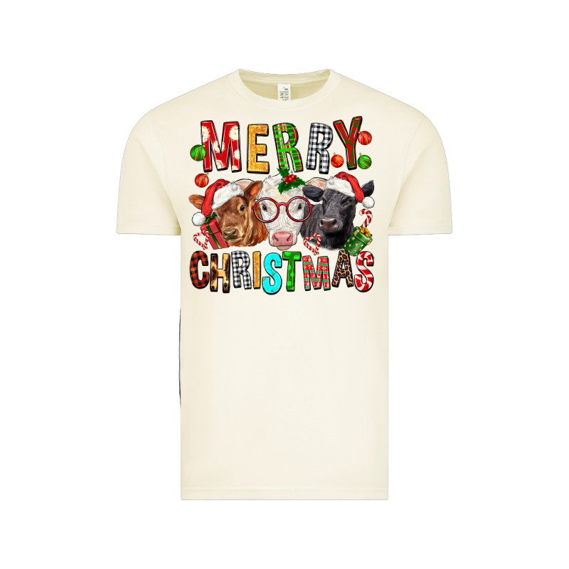 Merry Christmas Calfs Vintage Tee by FaDigitalArtStudio | Teevron