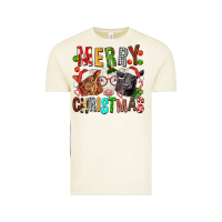 Vintage Arctic Merry christmas calfs Vintage Tee - FaDigitalArtStudio