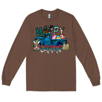 Chestnut Happy Easter  truck Long Sleeve Tee - CowhideDigitalArt
