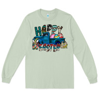 Matcha Happy Easter  truck Long Sleeve Tee - CowhideDigitalArt