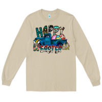 Mushroom Happy Easter  truck Long Sleeve Tee - CowhideDigitalArt