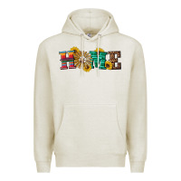 Oatmeal Heather western home wind wheel Premium Hoodie - Artiststas