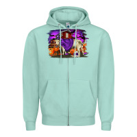 Seafoam Charolais Bull Halloween Zipper Hoodie - RanaPortraitStore