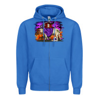 True Royal Charolais Bull Halloween Zipper Hoodie - RanaPortraitStore