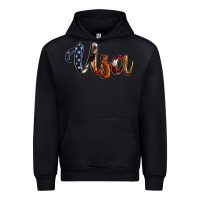 Black usa calligraphy Urban Hoodie - Jasminsmagicworld