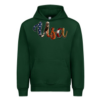 Forest Green usa calligraphy Urban Hoodie - Jasminsmagicworld