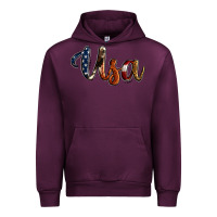 Mauve Wine usa calligraphy Urban Hoodie - Jasminsmagicworld