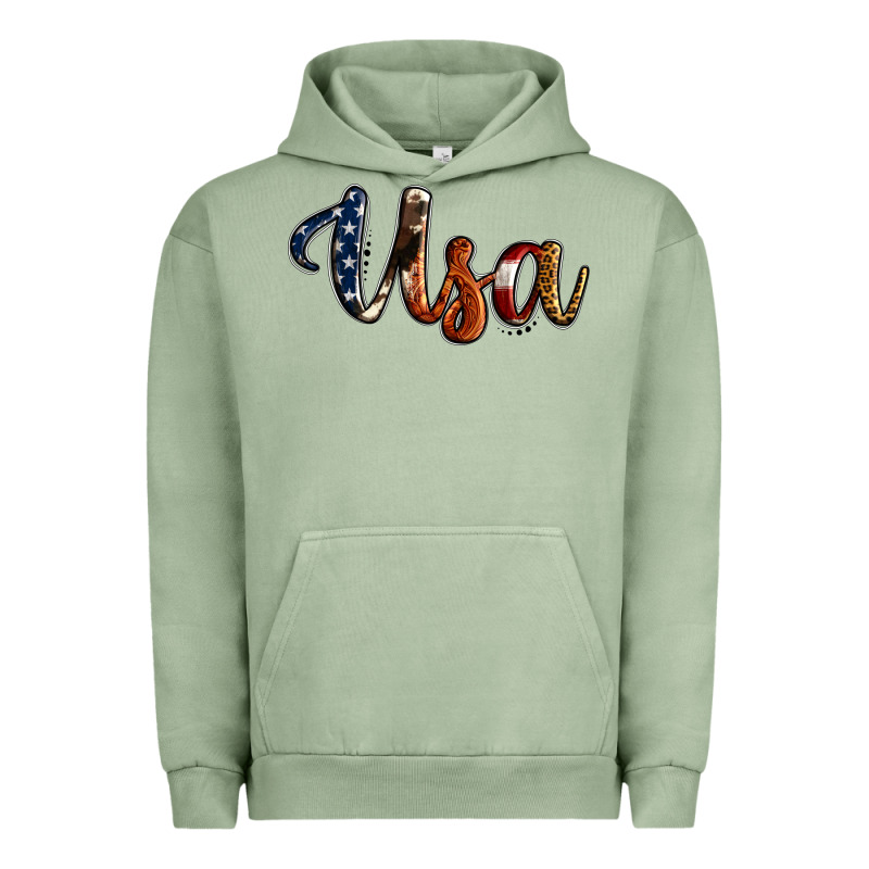 Usa Calligraphy Urban Hoodie by Jasminsmagicworld | Teevron