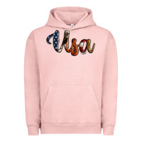 Pigment Salmon usa calligraphy Urban Hoodie - Jasminsmagicworld