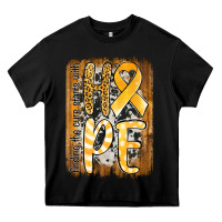 Black finding the cure starts with hope childhood cancer awareness  with bac Heavy Core Tee - Jasminsmagicworld