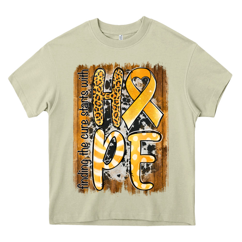 Finding The Cure Starts With Hope Childhood Cancer Awareness  With Bac Heavy Core Tee by Jasminsmagicworld | Teevron