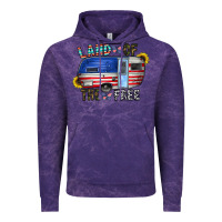Cloud Purple land of the free Vintage Hoodie - CowhideDigitalArt