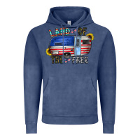 Vintage Denim land of the free Vintage Hoodie - CowhideDigitalArt