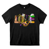 Black love nurse mardi gras Heavy Core Tee - OliviaCreatesArt