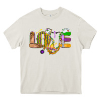 Cream love nurse mardi gras Heavy Core Tee - OliviaCreatesArt