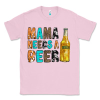 Bubblegum Pink Mama Needs a Beer Classic Tee - CowCowDesign