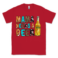 Red Mama Needs a Beer Classic Tee - CowCowDesign