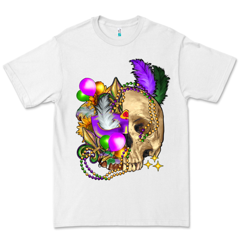 Mardi Gras Skull Premium Tee by FaDigitalArtStudio | Teevron