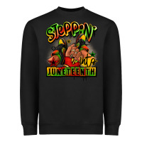 Black Steppin' into Juneteenth black girl sneakers Heavyweight Sweatshirt - RanaPortraitStore